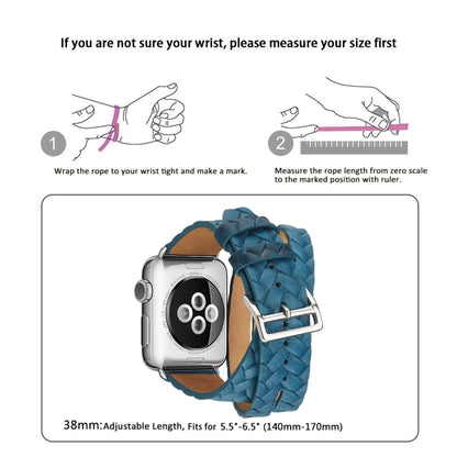 สายนาฬิกามงกุฎหนังลายนูนชั้นดี, For Apple Watch Series 5 & 4 40mm / 3& 2 & 1 38mm, For Apple Watch Series 7 45mm / 6 & SE & 5 & 4 44mm / 3 & 2 & 1 42mm