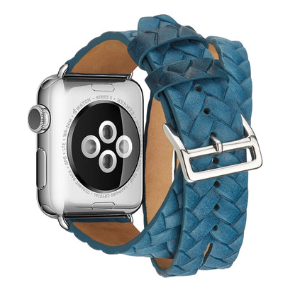สายนาฬิกามงกุฎหนังลายนูนชั้นดี, For Apple Watch Series 5 & 4 40mm / 3& 2 & 1 38mm, For Apple Watch Series 7 45mm / 6 & SE & 5 & 4 44mm / 3 & 2 & 1 42mm