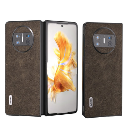 ABEEL Dream Litchi Texture เคสโทรศัพท์ PU, For Huawei Mate X3, For Huawei Mate 60 Pro, For Huawei Mate X5, For Huawei P60 Pocket