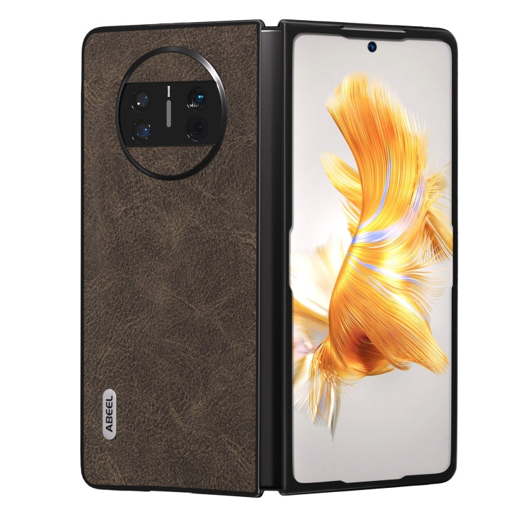 ABEEL Dream Litchi Texture เคสโทรศัพท์ PU, For Huawei Mate X3, For Huawei Mate 60 Pro, For Huawei Mate X5, For Huawei P60 Pocket