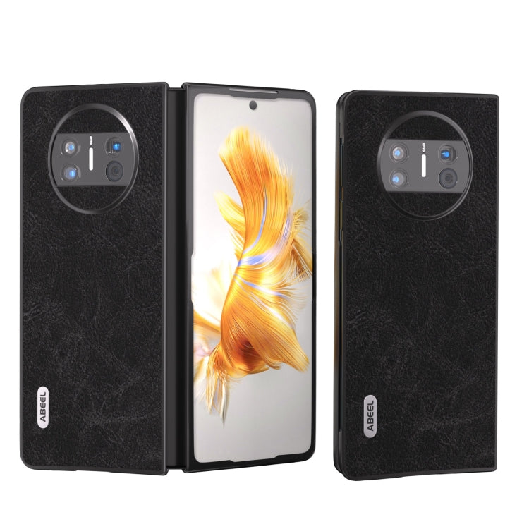ABEEL Dream Litchi Texture เคสโทรศัพท์ PU, For Huawei Mate X3, For Huawei Mate 60 Pro, For Huawei Mate X5, For Huawei P60 Pocket