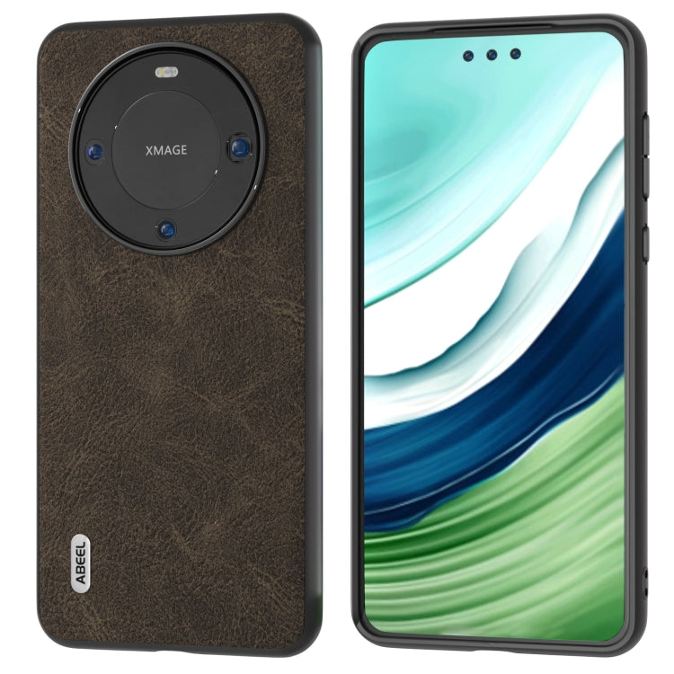 ABEEL Dream Litchi Texture เคสโทรศัพท์ PU, For Huawei Mate X3, For Huawei Mate 60 Pro, For Huawei Mate X5, For Huawei P60 Pocket