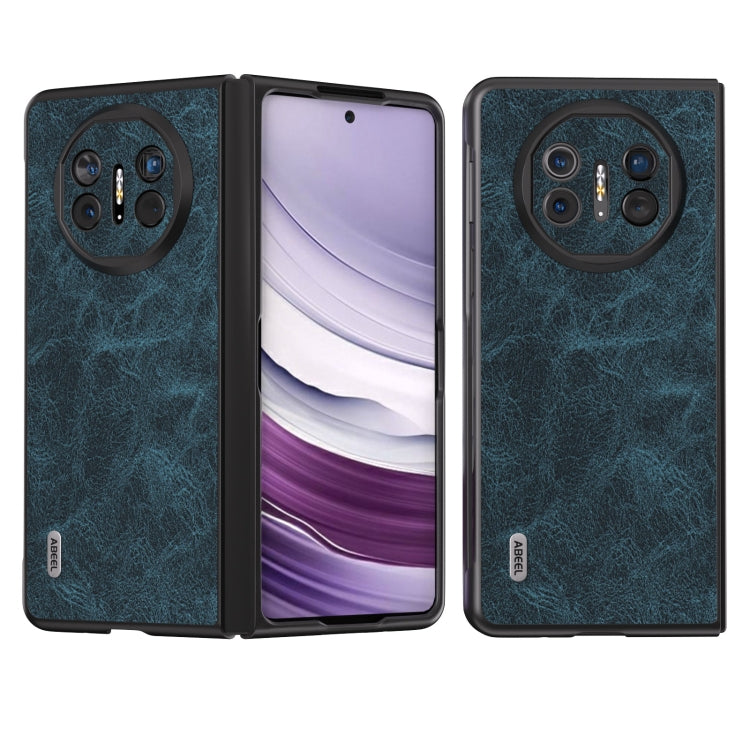 ABEEL Dream Litchi Texture เคสโทรศัพท์ PU, For Huawei Mate X3, For Huawei Mate 60 Pro, For Huawei Mate X5, For Huawei P60 Pocket
