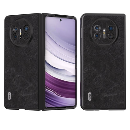 ABEEL Dream Litchi Texture เคสโทรศัพท์ PU, For Huawei Mate X3, For Huawei Mate 60 Pro, For Huawei Mate X5, For Huawei P60 Pocket