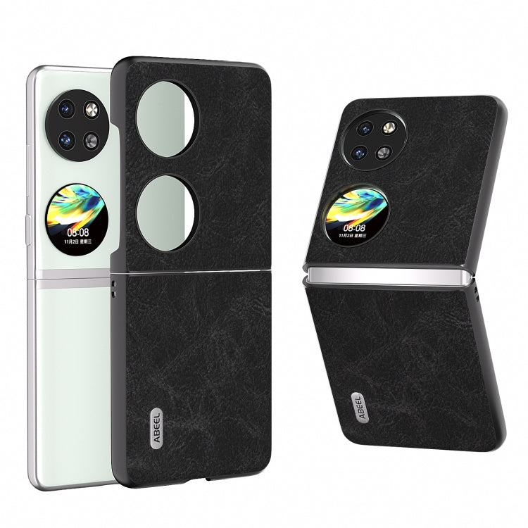 ABEEL Dream Litchi Texture เคสโทรศัพท์ PU, For Huawei Mate X3, For Huawei Mate 60 Pro, For Huawei Mate X5, For Huawei P60 Pocket