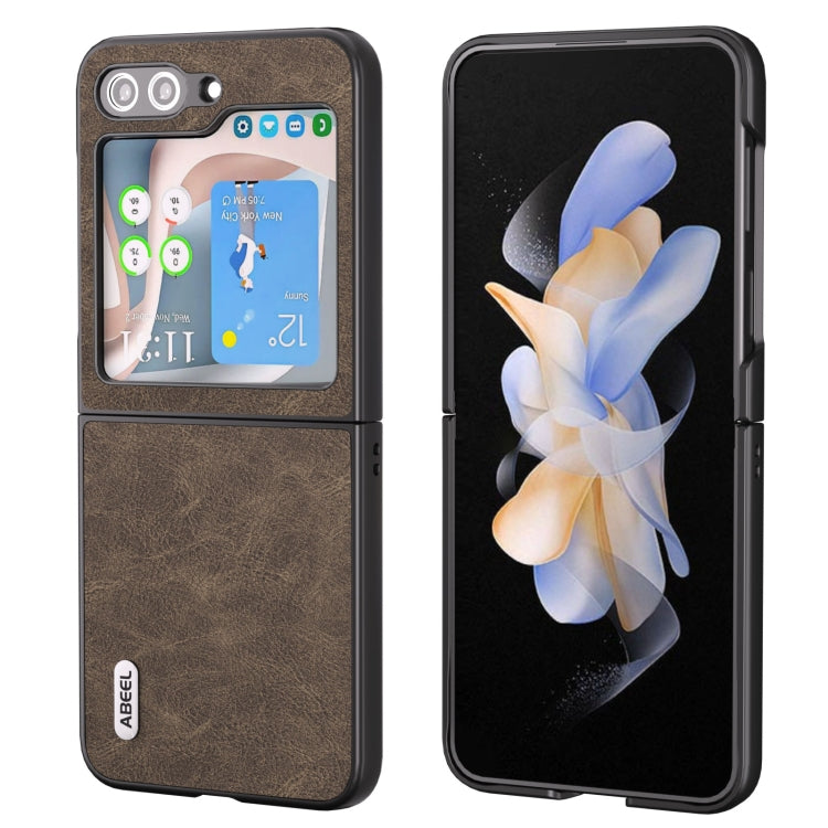 ABEEL Dream Litchi Texture เคสโทรศัพท์ PU, For Samsung Galaxy Z Flip5, For Samsung Galaxy Z Fold5