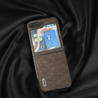 ABEEL Dream Litchi Texture เคสโทรศัพท์ PU, For Samsung Galaxy Z Flip5, For Samsung Galaxy Z Fold5