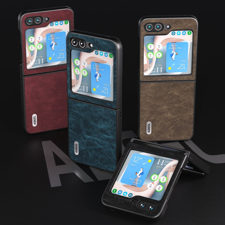 ABEEL Dream Litchi Texture เคสโทรศัพท์ PU, For Samsung Galaxy Z Flip5, For Samsung Galaxy Z Fold5