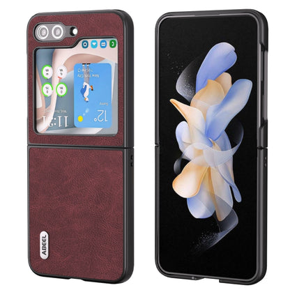 ABEEL Dream Litchi Texture เคสโทรศัพท์ PU, For Samsung Galaxy Z Flip5, For Samsung Galaxy Z Fold5