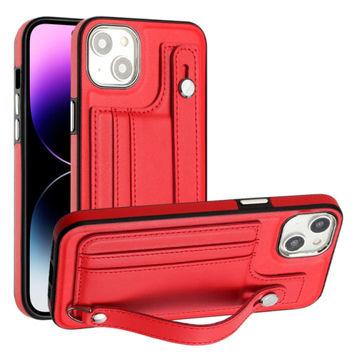 เคสโทรศัพท์หนังกันกระแทกพร้อมสายคล้องข้อมือ, For iPhone 14, For iPhone 15 Pro Max, For iPhone 14 Plus, For iPhone 15 Pro, For iPhone 14 Pro, For iPhone 15 Plus, For iPhone 14 Pro Max, For iPhone 15