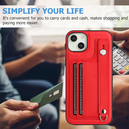 เคสโทรศัพท์หนังกันกระแทกพร้อมสายคล้องข้อมือ, For iPhone 14, For iPhone 15 Pro Max, For iPhone 14 Plus, For iPhone 15 Pro, For iPhone 14 Pro, For iPhone 15 Plus, For iPhone 14 Pro Max, For iPhone 15