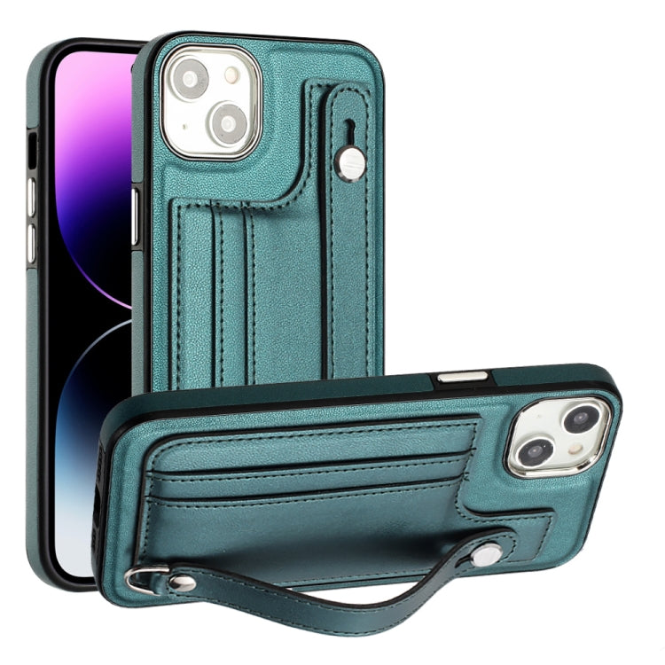 เคสโทรศัพท์หนังกันกระแทกพร้อมสายคล้องข้อมือ, For iPhone 14, For iPhone 15 Pro Max, For iPhone 14 Plus, For iPhone 15 Pro, For iPhone 14 Pro, For iPhone 15 Plus, For iPhone 14 Pro Max, For iPhone 15