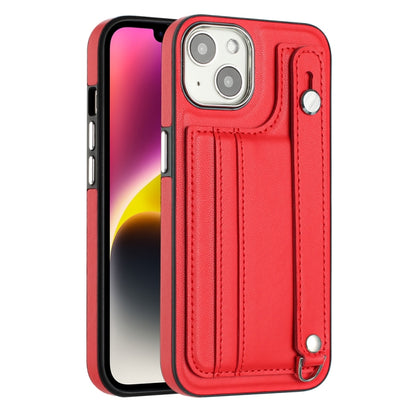 เคสโทรศัพท์หนังกันกระแทกพร้อมสายคล้องข้อมือ, For iPhone 13, For iPhone 13 Pro, For iPhone 13 Pro Max, For iPhone 12 / 12 Pro, For iPhone 12 Pro Max, For iPhone 11, For iPhone 11 Pro, For iPhone 11 Pro Max