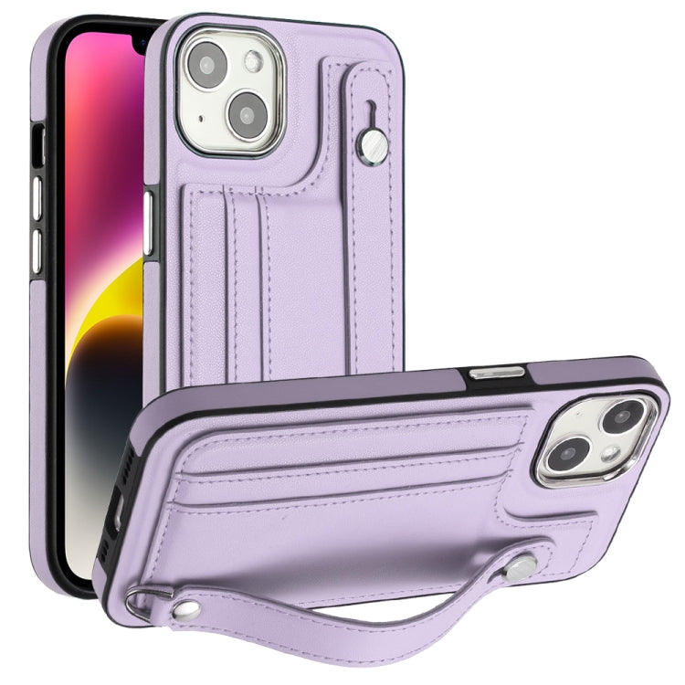 เคสโทรศัพท์หนังกันกระแทกพร้อมสายคล้องข้อมือ, For iPhone 13, For iPhone 13 Pro, For iPhone 13 Pro Max, For iPhone 12 / 12 Pro, For iPhone 12 Pro Max, For iPhone 11, For iPhone 11 Pro, For iPhone 11 Pro Max