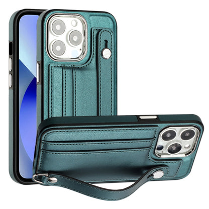 เคสโทรศัพท์หนังกันกระแทกพร้อมสายคล้องข้อมือ, For iPhone 13, For iPhone 13 Pro, For iPhone 13 Pro Max, For iPhone 12 / 12 Pro, For iPhone 12 Pro Max, For iPhone 11, For iPhone 11 Pro, For iPhone 11 Pro Max