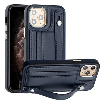 เคสโทรศัพท์หนังกันกระแทกพร้อมสายคล้องข้อมือ, For iPhone 13, For iPhone 13 Pro, For iPhone 13 Pro Max, For iPhone 12 / 12 Pro, For iPhone 12 Pro Max, For iPhone 11, For iPhone 11 Pro, For iPhone 11 Pro Max