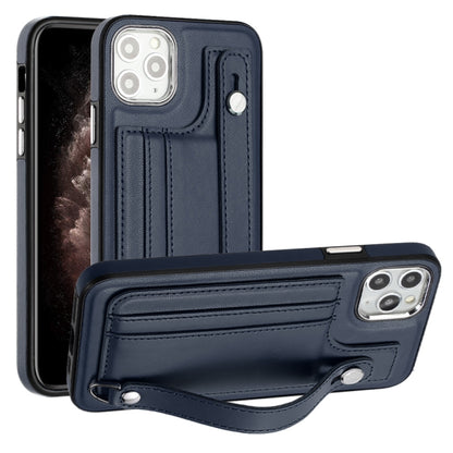 เคสโทรศัพท์หนังกันกระแทกพร้อมสายคล้องข้อมือ, For iPhone 13, For iPhone 13 Pro, For iPhone 13 Pro Max, For iPhone 12 / 12 Pro, For iPhone 12 Pro Max, For iPhone 11, For iPhone 11 Pro, For iPhone 11 Pro Max