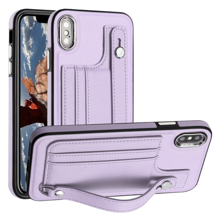 เคสโทรศัพท์หนังกันกระแทกพร้อมสายคล้องข้อมือ, For iPhone XS Max, For iPhone XR, For iPhone X / XS, For iPhone SE 2022/SE 2020/6/7/8, For iPhone 6 Plus/7 Plus/8 Plus