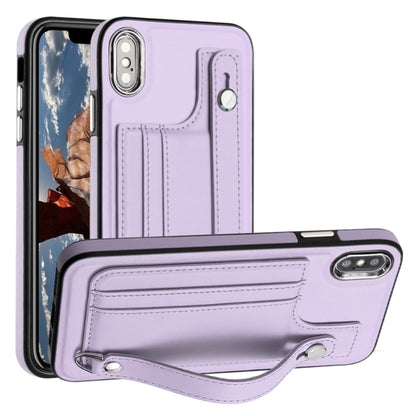 เคสโทรศัพท์หนังกันกระแทกพร้อมสายคล้องข้อมือ, For iPhone XS Max, For iPhone XR, For iPhone X / XS, For iPhone SE 2022/SE 2020/6/7/8, For iPhone 6 Plus/7 Plus/8 Plus
