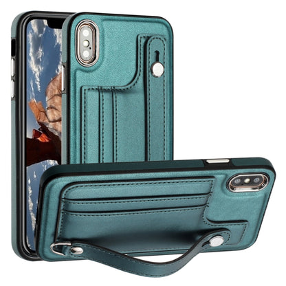 เคสโทรศัพท์หนังกันกระแทกพร้อมสายคล้องข้อมือ, For iPhone XS Max, For iPhone XR, For iPhone X / XS, For iPhone SE 2022/SE 2020/6/7/8, For iPhone 6 Plus/7 Plus/8 Plus