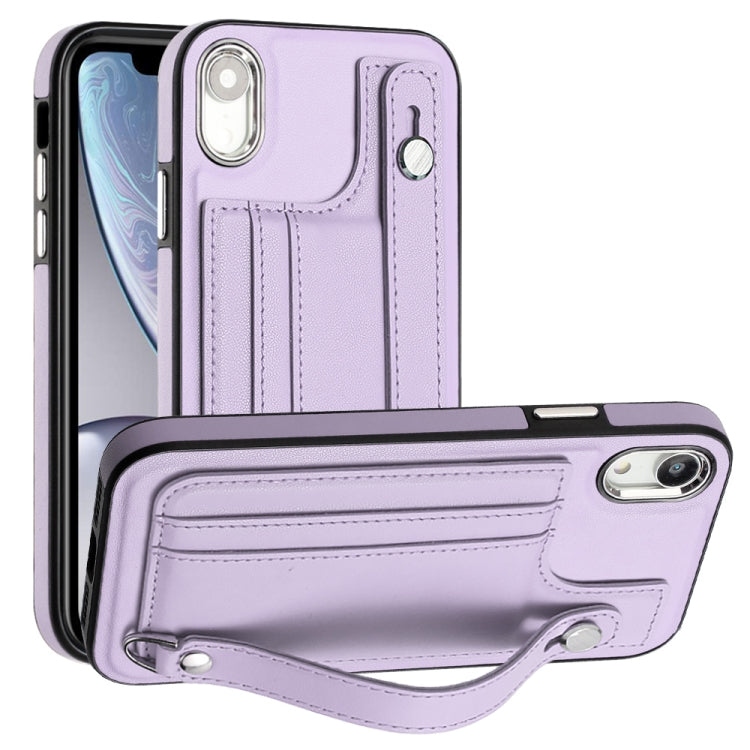 เคสโทรศัพท์หนังกันกระแทกพร้อมสายคล้องข้อมือ, For iPhone XS Max, For iPhone XR, For iPhone X / XS, For iPhone SE 2022/SE 2020/6/7/8, For iPhone 6 Plus/7 Plus/8 Plus