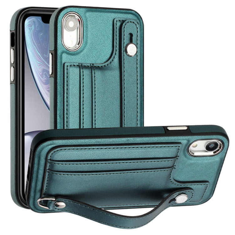 เคสโทรศัพท์หนังกันกระแทกพร้อมสายคล้องข้อมือ, For iPhone XS Max, For iPhone XR, For iPhone X / XS, For iPhone SE 2022/SE 2020/6/7/8, For iPhone 6 Plus/7 Plus/8 Plus