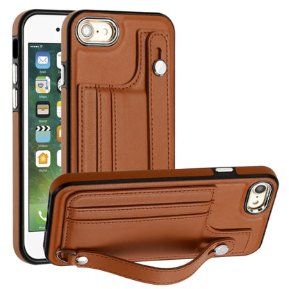 เคสโทรศัพท์หนังกันกระแทกพร้อมสายคล้องข้อมือ, For iPhone XS Max, For iPhone XR, For iPhone X / XS, For iPhone SE 2022/SE 2020/6/7/8, For iPhone 6 Plus/7 Plus/8 Plus