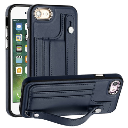เคสโทรศัพท์หนังกันกระแทกพร้อมสายคล้องข้อมือ, For iPhone XS Max, For iPhone XR, For iPhone X / XS, For iPhone SE 2022/SE 2020/6/7/8, For iPhone 6 Plus/7 Plus/8 Plus