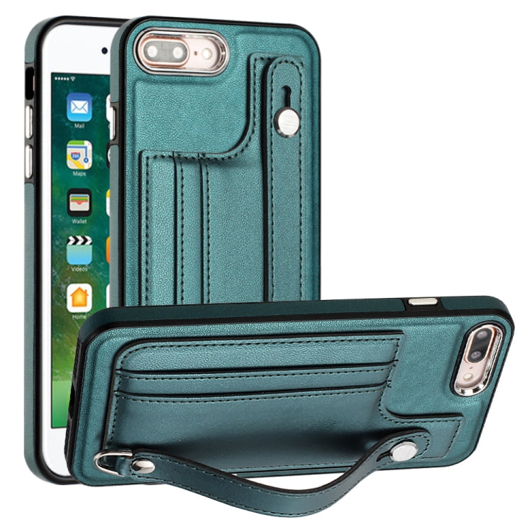 เคสโทรศัพท์หนังกันกระแทกพร้อมสายคล้องข้อมือ, For iPhone XS Max, For iPhone XR, For iPhone X / XS, For iPhone SE 2022/SE 2020/6/7/8, For iPhone 6 Plus/7 Plus/8 Plus