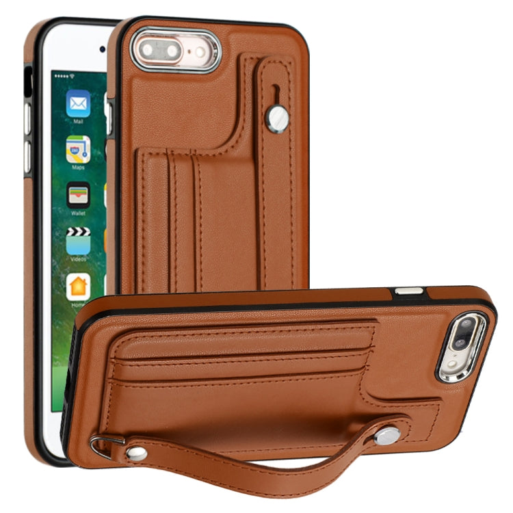 เคสโทรศัพท์หนังกันกระแทกพร้อมสายคล้องข้อมือ, For iPhone XS Max, For iPhone XR, For iPhone X / XS, For iPhone SE 2022/SE 2020/6/7/8, For iPhone 6 Plus/7 Plus/8 Plus