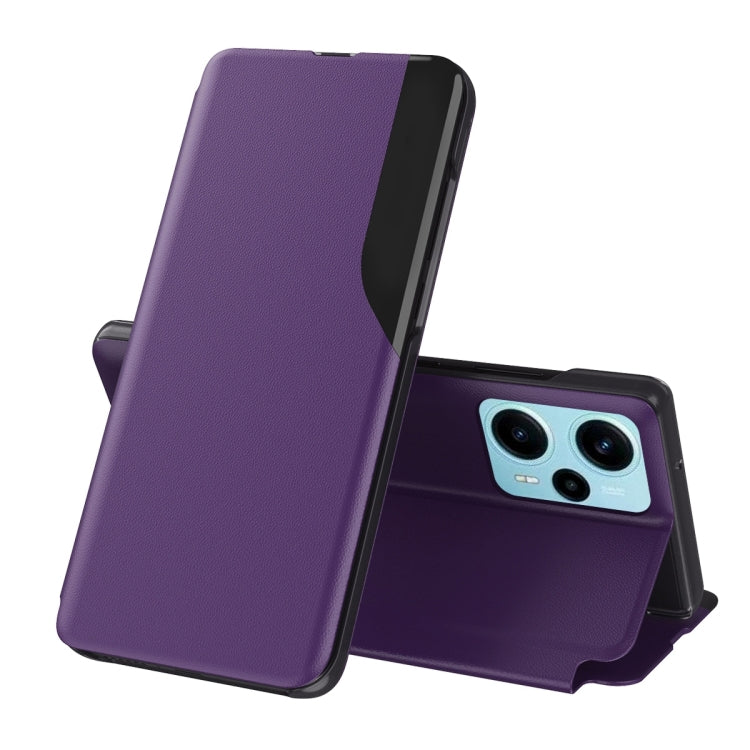 เคสโทรศัพท์หนังดูดซับการแสดงผลด้านข้าง, For Xiaomi Poco F5, For Xiaomi Poco F5 Pro