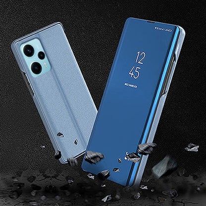 ซองใส่โทรศัพท์หนังพลิกกระจกชุบ, For Xiaomi Poco F5, For Xiaomi Poco F5 Pro