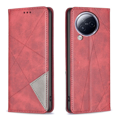 เคสโทรศัพท์หนังแม่เหล็กพื้นผิวรูปสี่เหลี่ยมขนมเปียกปูน, For Xiaomi Redmi Note 13 Pro+ 5G, For Xiaomi Redmi Note 13 Pro 5G, For Xiaomi 13T / 13T Pro / Redmi K60 Ultra, For Xiaomi Redmi K70 / K70 Pro, For Xiaomi Redmi 12 4G                               ...