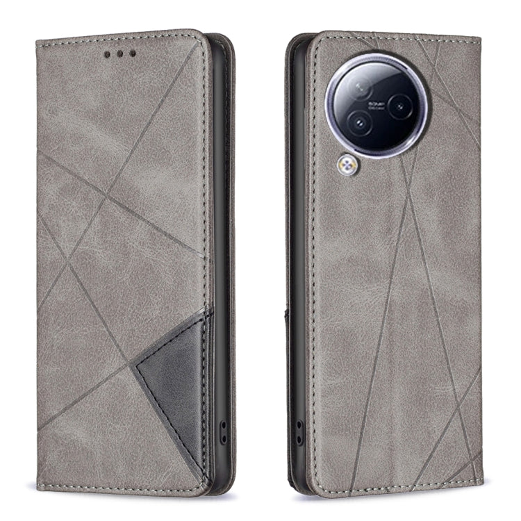 เคสโทรศัพท์หนังแม่เหล็กพื้นผิวรูปสี่เหลี่ยมขนมเปียกปูน, For Xiaomi Redmi Note 13 Pro+ 5G, For Xiaomi Redmi Note 13 Pro 5G, For Xiaomi 13T / 13T Pro / Redmi K60 Ultra, For Xiaomi Redmi K70 / K70 Pro, For Xiaomi Redmi 12 4G                               ...