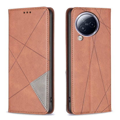 เคสโทรศัพท์หนังแม่เหล็กพื้นผิวรูปสี่เหลี่ยมขนมเปียกปูน, For Xiaomi Redmi Note 13 Pro+ 5G, For Xiaomi Redmi Note 13 Pro 5G, For Xiaomi 13T / 13T Pro / Redmi K60 Ultra, For Xiaomi Redmi K70 / K70 Pro, For Xiaomi Redmi 12 4G                               ...