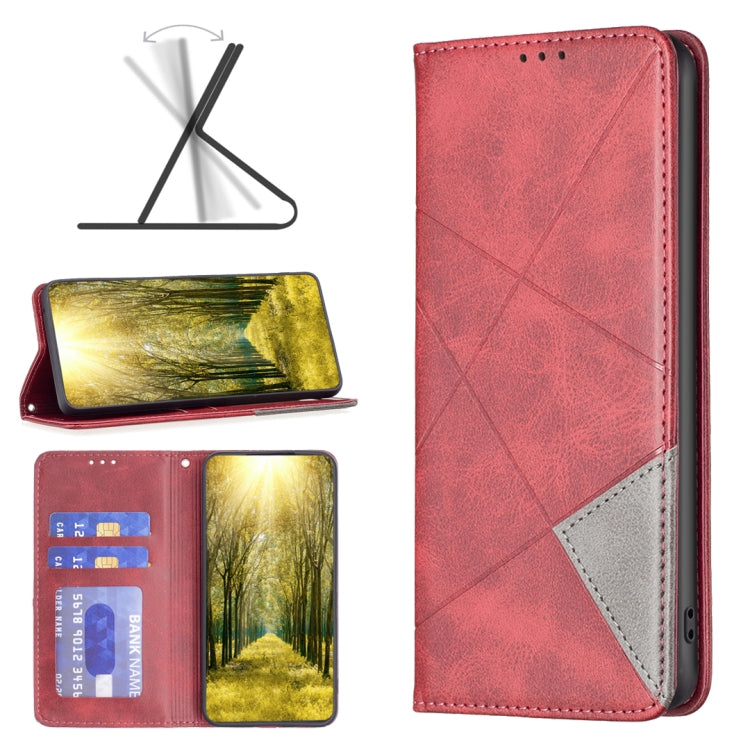 เคสโทรศัพท์หนังแม่เหล็กพื้นผิวรูปสี่เหลี่ยมขนมเปียกปูน, For Xiaomi Redmi Note 13 Pro+ 5G, For Xiaomi Redmi Note 13 Pro 5G, For Xiaomi 13T / 13T Pro / Redmi K60 Ultra, For Xiaomi Redmi K70 / K70 Pro, For Xiaomi Redmi 12 4G                               ...