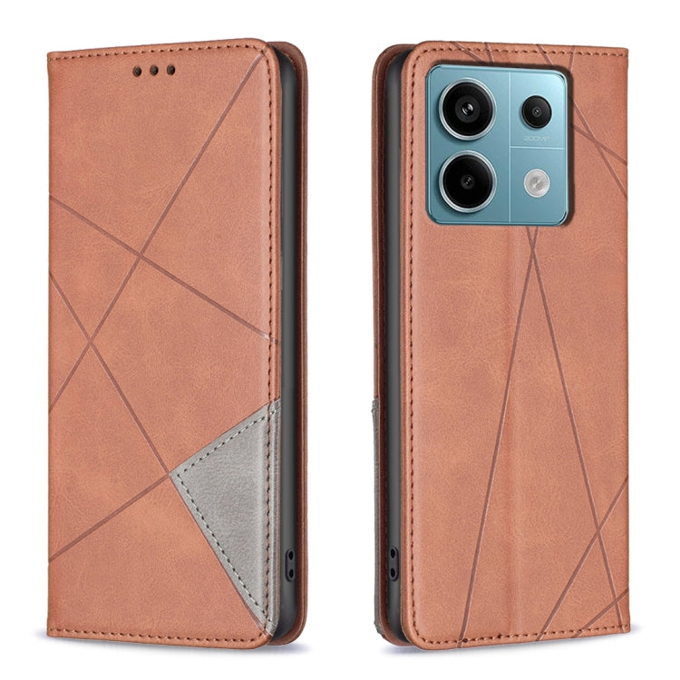เคสโทรศัพท์หนังแม่เหล็กพื้นผิวรูปสี่เหลี่ยมขนมเปียกปูน, For Xiaomi Redmi Note 13 Pro+ 5G, For Xiaomi Redmi Note 13 Pro 5G, For Xiaomi 13T / 13T Pro / Redmi K60 Ultra, For Xiaomi Redmi K70 / K70 Pro, For Xiaomi Redmi 12 4G                               ...