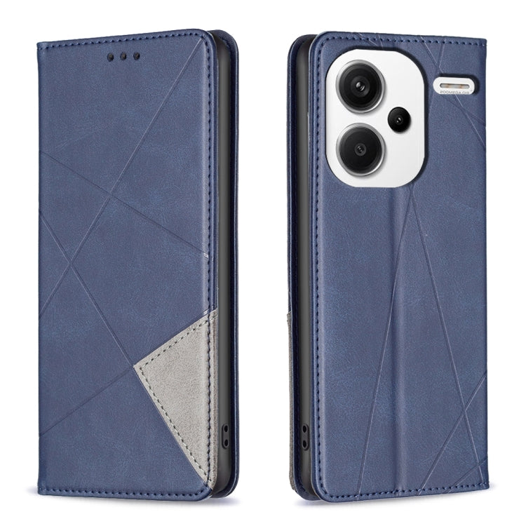 เคสโทรศัพท์หนังแม่เหล็กพื้นผิวรูปสี่เหลี่ยมขนมเปียกปูน, For Xiaomi Redmi Note 13 Pro+ 5G, For Xiaomi Redmi Note 13 Pro 5G, For Xiaomi 13T / 13T Pro / Redmi K60 Ultra, For Xiaomi Redmi K70 / K70 Pro, For Xiaomi Redmi 12 4G                               ...