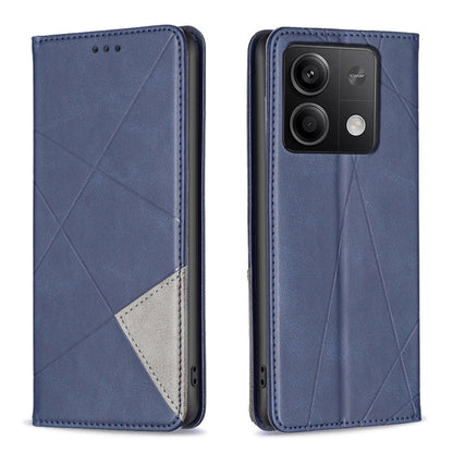 เคสโทรศัพท์หนังแม่เหล็กพื้นผิวรูปสี่เหลี่ยมขนมเปียกปูน, For Xiaomi Poco M6 4G / Redmi 13 4G, For Xiaomi Redmi Note 13 Pro 4G Global, For Xiaomi Poco M6 Pro 4G, For Xiaomi Redmi A3, For Xiaomi Redmi Note 13 4G Global, For Xiaomi Redmi K70E              ...