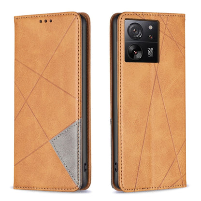 เคสโทรศัพท์หนังแม่เหล็กพื้นผิวรูปสี่เหลี่ยมขนมเปียกปูน, For Xiaomi Redmi Note 13 Pro+ 5G, For Xiaomi Redmi Note 13 Pro 5G, For Xiaomi 13T / 13T Pro / Redmi K60 Ultra, For Xiaomi Redmi K70 / K70 Pro, For Xiaomi Redmi 12 4G                               ...