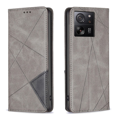 เคสโทรศัพท์หนังแม่เหล็กพื้นผิวรูปสี่เหลี่ยมขนมเปียกปูน, For Xiaomi Redmi Note 13 Pro+ 5G, For Xiaomi Redmi Note 13 Pro 5G, For Xiaomi 13T / 13T Pro / Redmi K60 Ultra, For Xiaomi Redmi K70 / K70 Pro, For Xiaomi Redmi 12 4G                               ...