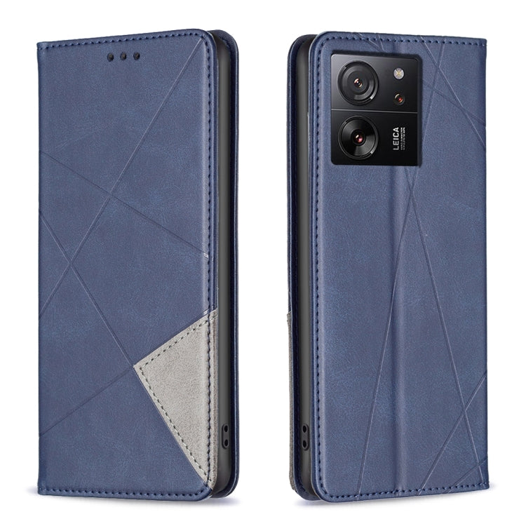 เคสโทรศัพท์หนังแม่เหล็กพื้นผิวรูปสี่เหลี่ยมขนมเปียกปูน, For Xiaomi Redmi Note 13 Pro+ 5G, For Xiaomi Redmi Note 13 Pro 5G, For Xiaomi 13T / 13T Pro / Redmi K60 Ultra, For Xiaomi Redmi K70 / K70 Pro, For Xiaomi Redmi 12 4G                               ...