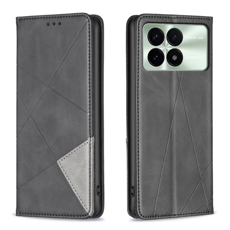 เคสโทรศัพท์หนังแม่เหล็กพื้นผิวรูปสี่เหลี่ยมขนมเปียกปูน, For Xiaomi Redmi Note 13 Pro+ 5G, For Xiaomi Redmi Note 13 Pro 5G, For Xiaomi 13T / 13T Pro / Redmi K60 Ultra, For Xiaomi Redmi K70 / K70 Pro, For Xiaomi Redmi 12 4G                               ...
