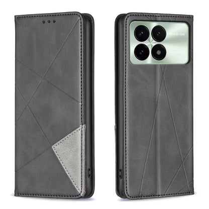 เคสโทรศัพท์หนังแม่เหล็กพื้นผิวรูปสี่เหลี่ยมขนมเปียกปูน, For Xiaomi Redmi Note 13 Pro+ 5G, For Xiaomi Redmi Note 13 Pro 5G, For Xiaomi 13T / 13T Pro / Redmi K60 Ultra, For Xiaomi Redmi K70 / K70 Pro, For Xiaomi Redmi 12 4G                               ...