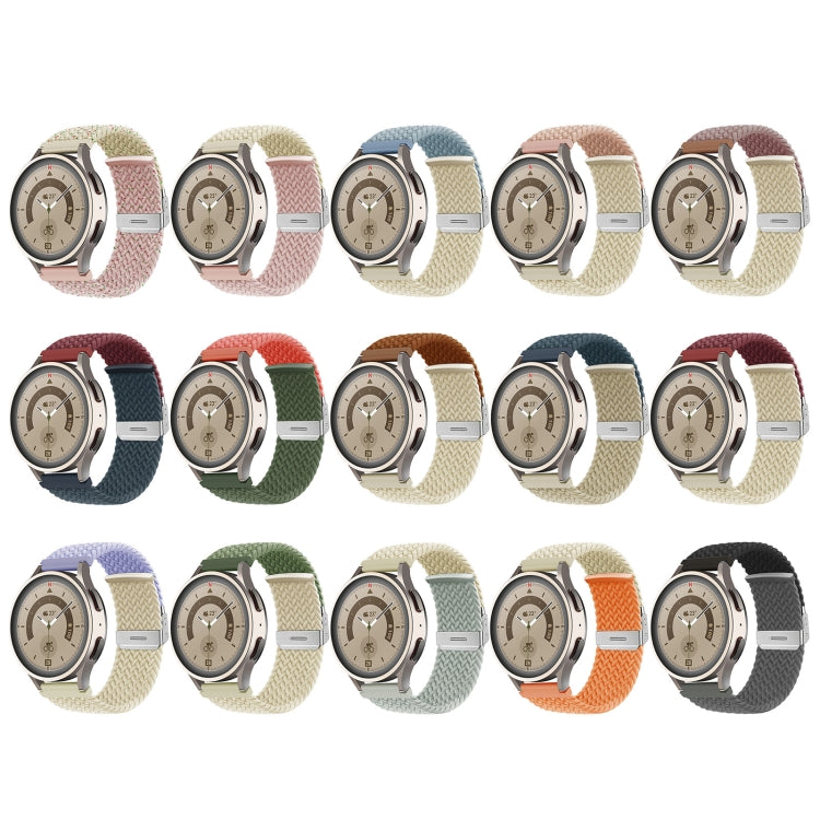 สายนาฬิกาไนล่อนถักหัวเข็มขัด, 20mm, 22mm