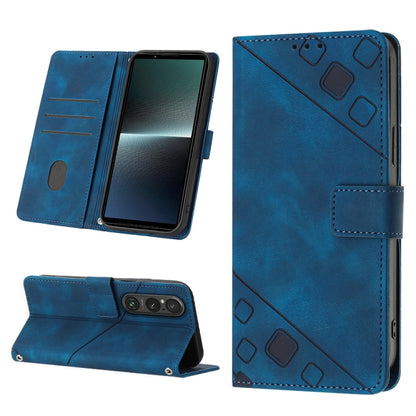 เคสโทรศัพท์หนังลายนูนที่ให้ความรู้สึกเหมือนผิวหนัง, For Sony Xperia 1 VIII, For Sony Xperia 10 VI, For Sony Xperia 1 VI, For Sony Xperia 5 VI, For Sony Xperia 5 V, For Sony Xperia 1 V, For Sony Xperia 10 V, For Sony Xperia 10 IV