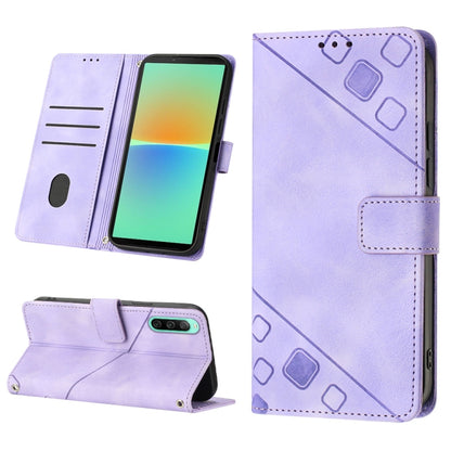 เคสโทรศัพท์หนังลายนูนที่ให้ความรู้สึกเหมือนผิวหนัง, For Sony Xperia 1 VIII, For Sony Xperia 10 VI, For Sony Xperia 1 VI, For Sony Xperia 5 VI, For Sony Xperia 5 V, For Sony Xperia 1 V, For Sony Xperia 10 V, For Sony Xperia 10 IV