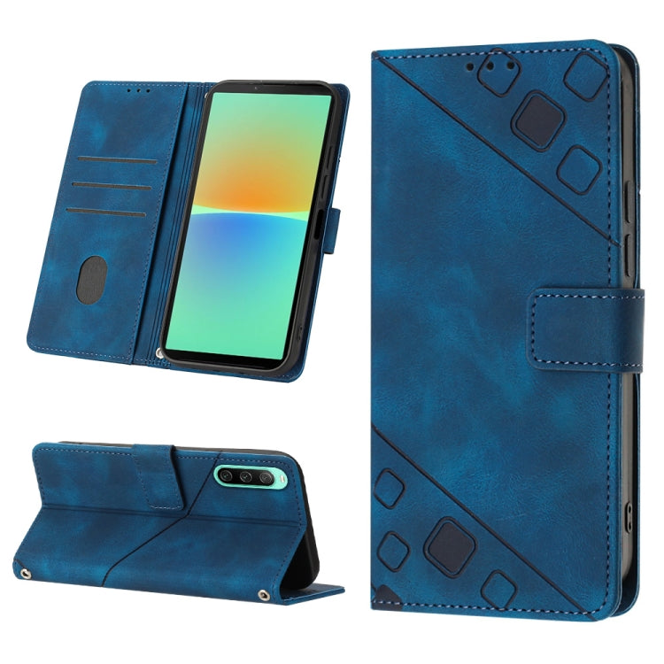 เคสโทรศัพท์หนังลายนูนที่ให้ความรู้สึกเหมือนผิวหนัง, For Sony Xperia 1 VIII, For Sony Xperia 10 VI, For Sony Xperia 1 VI, For Sony Xperia 5 VI, For Sony Xperia 5 V, For Sony Xperia 1 V, For Sony Xperia 10 V, For Sony Xperia 10 IV