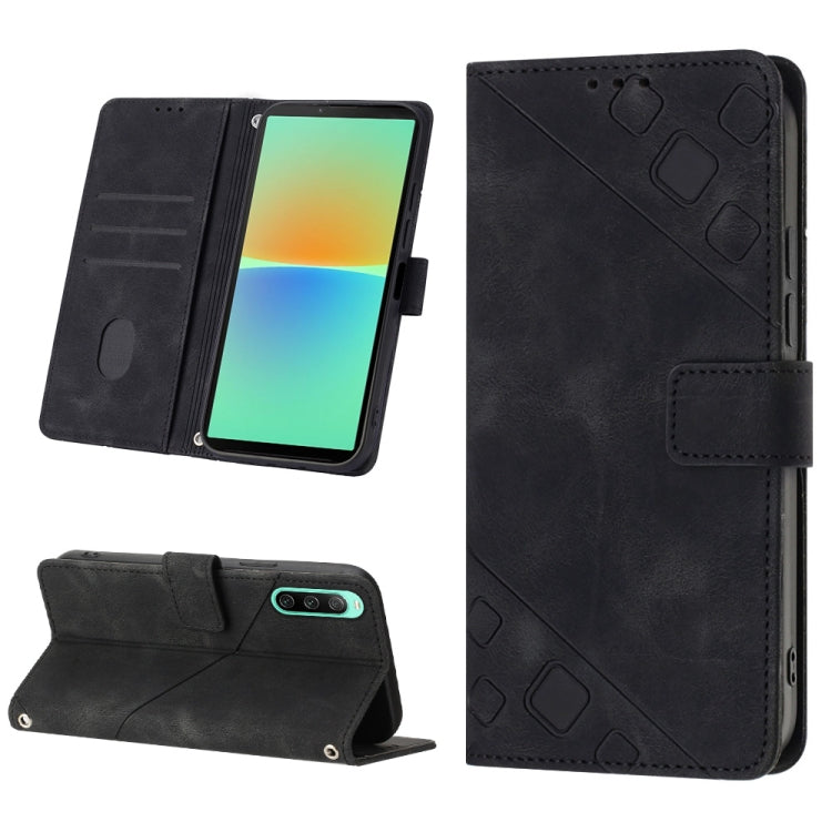 เคสโทรศัพท์หนังลายนูนที่ให้ความรู้สึกเหมือนผิวหนัง, For Sony Xperia 1 VIII, For Sony Xperia 10 VI, For Sony Xperia 1 VI, For Sony Xperia 5 VI, For Sony Xperia 5 V, For Sony Xperia 1 V, For Sony Xperia 10 V, For Sony Xperia 10 IV
