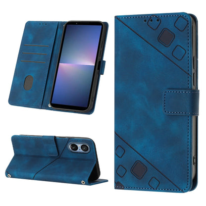เคสโทรศัพท์หนังลายนูนที่ให้ความรู้สึกเหมือนผิวหนัง, For Sony Xperia 1 VIII, For Sony Xperia 10 VI, For Sony Xperia 1 VI, For Sony Xperia 5 VI, For Sony Xperia 5 V, For Sony Xperia 1 V, For Sony Xperia 10 V, For Sony Xperia 10 IV